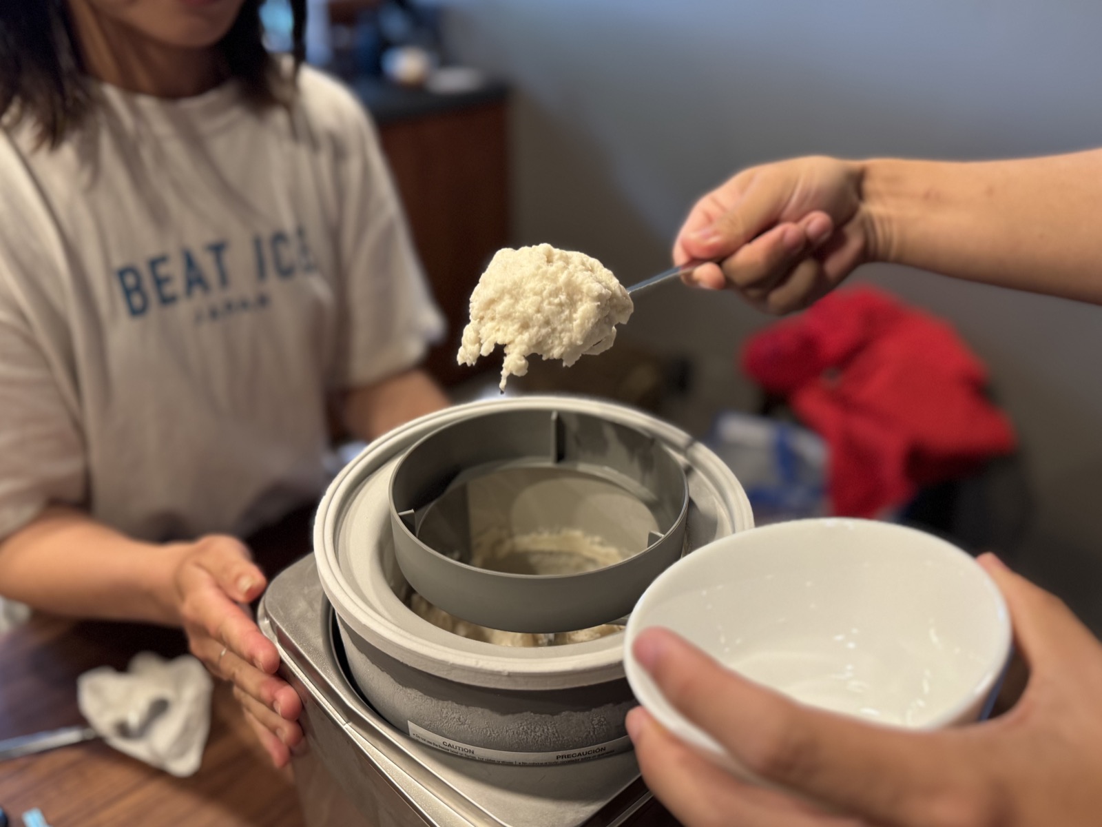 棚田米アイスづくりと野草茶体験